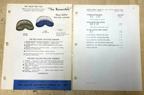 Vintage joslyn mfg foam rubber - vintage,