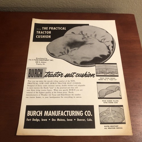 Burch tractor seat cushion - seat,